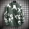 Męskie swetry zimowe turtleeck Sweater kaszmirowy pullover mody mody luźne s harajuku streetwear miękki ciepły ciąg homme 221128