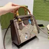 جودة الخيزران عالية الجودة ديانا هادس النساء أكياس الكتف حقائب مصممة أزياء جلدية حقيقية Crossbody Totes Totes Classic G.