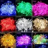 LED -snaren 10m 100leds String Lights Christmas Party Decoratie Fairy Light Colorf 110V 220V US EU -plug met eindgewricht Drop Lever Dheck Dheck