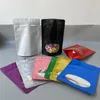 فارغة 28g 1oz حزمة الرائحة إثبات تعبئة الأكياس mylar وقفف أكياس حرارة ختم قابلة للاستمتاع بأكياس صالحة للأكل مع نافذة تخصيص MOQ صغير