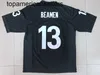 Willie Beamen #13 Football Jersey 주어진 일요일 상어 영화 남자 모두 스티치 블랙 s-3xl