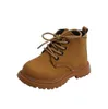 Bottes automne hiver enfants en cuir filles garçons chaussures enfants mode 1-12 ans bébé cheville neige sport baskets 221129