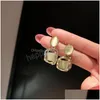 Dangle Chandelier Vintage Fashion Square Opal Diamond Earrings For Women Korean Dangle Earring Accessories Birthday Party Daily We Dh0Fq