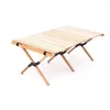 Camp Furniture OEM Outdoor Egg Roll vouwtafel houten bureau draagbaar strand hout opvouwbaar voor picknick BBQ