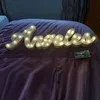 Deko-Objekte, Figuren, personalisierte Namensschilder mit hellem LED-Licht, großzügige Hochzeitsgeschenke, Namensschilder für Jungen oder Mädchen, personalisiertes Kinderzimmer 221129