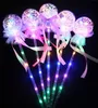 Party Favor Princess Light-Up Magic Ball Wand Glow Stick Witch Wizard Led Wands Halloween Chrismas Rave Toy for Kids Birthday