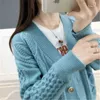 Blusas femininas Vestes de colete feminino Casual Sweaters Autumn Wild Wild Long Sleeves Solid Jumper Knits Jacket Women Casual Sweeters colete J220915