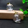 Pendentif Colliers Forme De Boule Gemmes Blanches Naturelles Pierre Elk Cristal Pour Hommes Femmes Couple Bijoux Cadeaux De Fête De Noël
