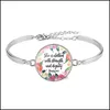 Braccialetti con ciondoli 8 pezzi/pacco Bracciale con versetto della Bibbia Colore argento 25 mm Cupola di vetro artistico Scrittura Gioielli cristiani Fede Regalo Goccia D Dhgarden Dhtlk