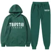 Tracksuits dos homens TRAPSTAR Marca Tracksuit Homens Hoodie Carta Impressão Fleece Oversized Hoodie Moda Hip Hop Streetwear Jogger Set Outfit para Homens 221128