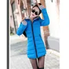 S Down Parkas coton manteau femmes longue mince à capuche hiver coréen noir rouge mode vêtements chaleur veste Feminina 221128