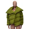 Damen Daunenparkas Crop Bubble Freizeitjacke Puffermäntel Frauen Streetwear Y2K Winterkleidung Dicke warme abgeschnittene elegante Puffjacken 221128