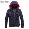 Mens Down Parkas Winter Classic Hooded Windproof Thick Warm Jacket Coat Fashion Multiple Pocket Casual Märke 221129