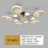 Ceiling Lights Postmodern Ring Light Gold Luxury Living Room Bedroom Dining Indoor Design Remote Dimmable Led