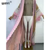 Women's Wool Blends WINYI woman Winter tassel Knitted cardigan coat Loose Christmas Fashion hipster party dress Thick Warm free size Female cloke 221129