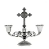 Candle Holders Catholic Chrześcijaństwo religijne świeczniki retro stop cross Angel Peace 2 Główny Dekoracja Dekoracja biżuterii