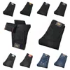 Nowe dżinsy spodnie chino spodni męskie spodnie rozciągnij jesień zima zamykające dżinsy bawełniane spodnie myte proste biznesowe biznesowe Q9519