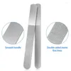 Storage Bags 6 Pieces Stainless Steel Nail File Double-Sided Diamond Metal Manicure For Family And Travel