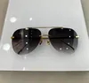 Top man fashion design sunglasses the horizon i pilot rimless frame highend outdoor glasses with box