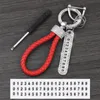 VOORGOVEN AUTO Key Ring Dames net rode ketting hanger diamanten ring hangend touw anti verlies nummerplaat prachtig