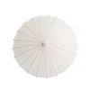 Chinese Craft Paper Umbrella for Wedding Photograph Accessory Party Decor White Paper Long-handle Parasol