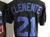 Maglie da baseball Vintage #21 Roberto Clemente Santurce Crabber NCAA Mens Black Jersey Stitche