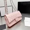 Frauen Luxus -Designer -Umhängetaschen 2023 Mode Gold/Silber Metal Chain Crossbody Bag Factory Direktverkauf