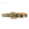 2022 Designer Belt Bb Simon Rhinestone belt Men and women have pin button rivets Punk style waist seal Fashion versatile pants belt