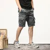 Heren shorts heren heren vracht zomer camouflage side zakken hiphop Japanse streetwear harajuku mannelijke broek voor