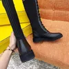 Kadın diz botları yarım uyluk yüksek bot dantel ayakkabı tasarımcısı lüks mektup örgü açık çorap bayanlar düz elastik boyut 35-41
