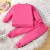 Nouveaux enfants bébé filles vêtements ensemble automne hiver enfants léopard survêtements à manches longues sweats à capuche pantalons infantile enfant en bas âge tenues