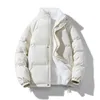 Mens Down Parkas Winter Jacket Men Zipped Thick Warm Streetwear Lined Fleece Cotton Padded Parka Oversize Fluffy Coat Loose Plush Fashion 221129