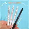 4Pcs/Set Clothes Packaging Bag Kawaii Gel Pens 0.5mm Black Ink Pen Set School Office Writing Stationery Supplies Gift