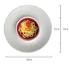 Plakalar Yaratıcı Seramik Yemek Yemekleri Tatlı Tepsi Modern Ev Yuvarlak Biftek Makarna Restoran Suşi Sashimi Dekorasyon