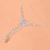 Неклеты Stonefans Fashion strinestone Chain Big Butterlfy Anklet для женщин пляжного пальца пальцы на ногах