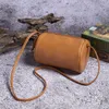 Torby wieczorowe damskie kieszenie na zamek błyskawiczne torba wiadra crossbody retro beczka pu wosk olej skórzane torebki boho messenger