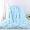 Blanket Super Soft Long Coral Fleece Warm Elegant Cozy Fluffy Sherpa Sofa Bedding Throw 221130