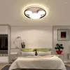 Ceiling Lights Modern Cartoon Led Light Fixtures Black Lamps For Living Children's Room Bedroom Dimmable Plafondlamp