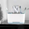 Depolama Kutuları Çok Fonksiyonlu Diş Fırçası Tutucular Çıkarılabilir Pratik Havalandırmalı Banyo Diş Macunu Diş Floss Jiliz Sütle Süt
