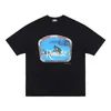 Heren T-shirts Wolf Print American Street Oversize Short Sleeve T-shirt T221130
