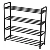 Clothing Storage 4/5 Tiers Steel Pipe Detachable Dustproof Shoe Rack Organizer Shoes Space-Saving Stand Cabinet Shelf 20 Pairs