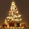 Christmas Decorations Led Lights 4M Copper Wire String Ribbon lights tree Decoration Double-sided printing For Home Birthday Party 221130