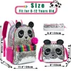 Backpacks BIKAB School Torby dla dzieci nastolatków dziewczęta plecak Kobiety panda kreskówka cekinowa torba 221129
