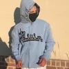 Hoodies للرجال Swefsshirts Y2K المطرزة طباعة الأزياء كبيرة الحجم الكامل فوق مقنعين قميص قميص الهيب هوب الطويل الأكمام معطف السترة الشارع 221130