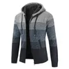 Mens tröjor Cardigan Fashion långa ärmar Casual Coats Striped Thick Slim Classic Male Spring Autumn Hats Brand Moownuc 221130