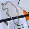 20 estilo collar colgantes de diseño de lujo diseñadores cartas de acero inoxidable para mujeres joyas de boda sin caja