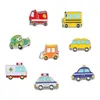 Coleção de veículos de broches Pin esmalte Go Kart Ambulance Ambulance Fire Truck Rouped Rouped Brilhão Backpack Jewelpack Presente Custom