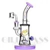 7,5 pouces narguilés Heady Glass Bongs avec embout Mini conduites d'eau Pommeau de douche Perc Percolaters Pyramid Design Oil Dab Rigs avec bol de 14 mm