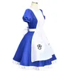 Oyun Alice Madness Cosplay Costume Cadılar Bayramı Kostümleri Hizmetçi Elbiseleri Önlük Elbise Kadınlar için Kırp Kostüm J220713