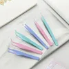 Advertising display equipment 36 pcslot Creative Macaron Clip Cute DIY Tool Hand account Tweezers Sticker Nail Clips Office School Supplies Wholesale 221130